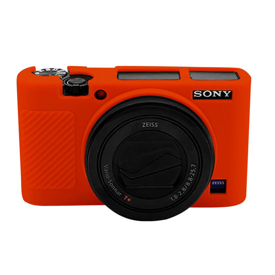 Picture of Easy Hood RX100 VII Case,Soft Silicone Protective Cover Protector Skin for Sony DSC-RX100 III RX100 V RX100 IV RX100 VII Digital Camera (Red)