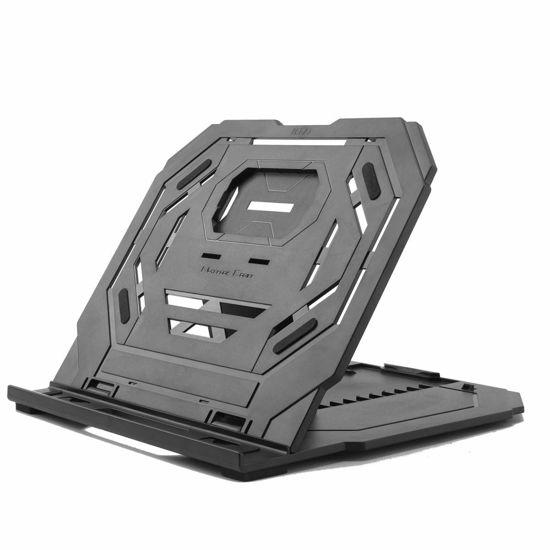 Picture of Drawing Tablet Stand, Laptop Stand, Foldable Stand for Pen Tablet Display, 9 Levels Adjustable Angles with a Built-in Phone Holder, for 12-17 inch Drawing Tablet, MacBook, Laptop, iPad, Book, Phone