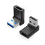 Picture of AreMe 2 Pack Right Angle USB A to USB C Adapter, 90 Degree Up and Down Angle USB 3.0 Male to Type C Female Connector for PC, Laptop, Tablet and Phones