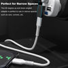 Picture of AreMe 2 Pack Right Angle USB A to USB C Adapter, 90 Degree Up and Down Angle USB 3.0 Male to Type C Female Connector for PC, Laptop, Tablet and Phones