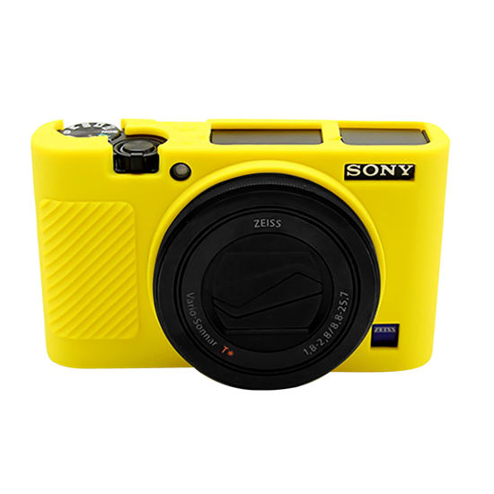 Picture of Easy Hood RX100 VII Case,Soft Silicone Protective Cover Protector Skin for Sony DSC-RX100 III RX100 V RX100 IV RX100 VII Digital Camera (Yellow)