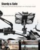 Picture of Wukanleng Bike Tablet Phone Holder with Silicone Security Band, Metal Arm 360° Rotation Tablet Handlebar Mount for Stationary Bicycle, Treadmill Fits iPad Pro/Air/Mini, Smartphones, 4-13'' Devices
