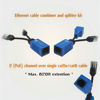 Picture of AIMHD 4 Pair RJ45 Ethernet Combiner, Cat5 PoE Splitter, 2-in-1 (2 Cameras Over 1 Cable) Adapter for 8 IP Security Camera NVR Surveillance System