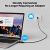Picture of Slim USB C to Ethernet Cable 6 FT, Snagless RJ45 to USB Type-C Cord, Directly Connected, Gigabit LAN Network, OFC Wire, for MacBook Pro/Air, iPad Pro, iPhone 15 Series, Galaxy, Laptop, PC, OD: 3.6mm