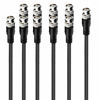 Picture of JOINSI 5-Pack 5ft BNC Male to BNC Male Jumper 75-Ohm Cable Extension Connector for CCTV DVR to TV System