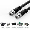 Picture of JOINSI 5-Pack 5ft BNC Male to BNC Male Jumper 75-Ohm Cable Extension Connector for CCTV DVR to TV System
