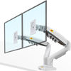 Picture of NB North Bayou Dual Monitor Desk Mount Stand Full Motion Swivel Computer Monitor Arm for Two Screens 17-27 Inch with 4.4~19.8lbs Load Capacity for Each Display F160-W
