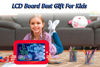 Picture of waheed LED Drawing Tablet, Magic Pad, Includes Smooth Fun Guide. Glow Boost, 6Double Sided Markets, 42 Stencils, Dry Erasers, Red, 10.3x7.8x0.8