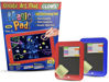 Picture of waheed LED Drawing Tablet, Magic Pad, Includes Smooth Fun Guide. Glow Boost, 6Double Sided Markets, 42 Stencils, Dry Erasers, Red, 10.3x7.8x0.8