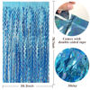 Picture of Tinsel Foil Fringe Curtains Wavy Backdrop for Parties Sparkle Metallic Wavy Foil Fringe Backdrop Curtain for Party Decorations Photo Booth Props for Birthday Graduation Wedding
