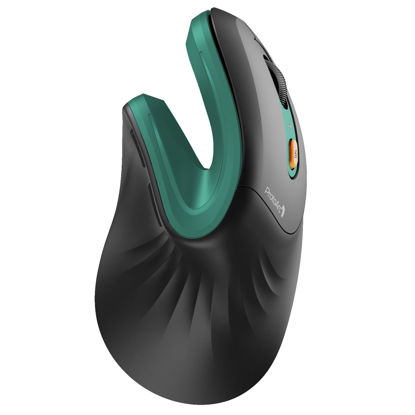 Picture of ProtoArc Ergonomic Mouse, EM11 NL Wireless Vertical Mouse, Ergo Mouse with Multi-Device, USB-C Rechargeable Mice for Windows, Mac OS, PC/Notebook/Laptop,Green