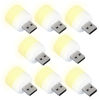 Picture of DASITON Plug in LED Night Light Mini USB LED Light Flexible USB LED Ambient Light Mini USB LED Light, LED Portable car Bulb, Indoor, Outdoor, Reading, Sleep (8 Warm Light)