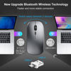 Picture of Wireless Mouse for MacBook Pro Air iMac Desktop Laptop Mac Book Air, Bluetooth Wireless Mouse USB C Rechargeable Compatible with Surface Pro/Computer, Wireless Mouse with USB Type-C Receiver