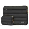 Picture of MOSISO 15-15.6 inch Laptop Case, 16 inch Puffy Laptop Sleeve Compatible with MacBook Pro 16, HP, Dell, ASUS, Acer Laptop Notebook Computer, Polyester Horizontal Bag with Small Case, Black