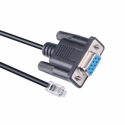 Picture of DB9-RS232-RJ9 for celestron Scope Control Cable, nexstar Hand Control Upgrade Cable (6ft, DB9 to RJ9)