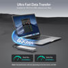 Picture of GiGimundo G40 USB4 40Gbps Portable SSD 1TB, CNC Crafted Aluminum, Built-in Active Turbo Fan External SSD for Content Creators and Creative Professionals, Up to 3200MB/S Ultra Fast Data Transfer