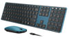 Picture of Wireless Bluetooth Keyboard and Mouse Combo (USB + Dual BT), seenda Multi-Device Rechargeable Slim Keyboard and Mouse, Compatible for Win 7/8/10, MacBook Pro/Air, iPad, Tablet - Black Blue