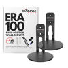 Picture of ERA100 Wall Mount Bracket, Low Profile, Black, Twin Pack, Compatable With Sonos ERA 100 Speaker, Complete With All Fixing Hardware