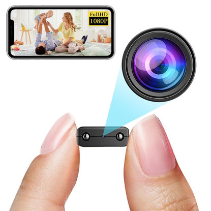 Picture of Smallest Spy Camera,Hidden Camera Detector,HD1080P Wireless Wif Camera, Mini Video Surveillance,Baby Monitor Camera with Night Vision,Motion Detection,Cloud Storage for Security with iOS Android APP