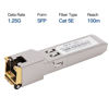 Picture of 10PCS 1000BASE-T Gigabit SFP to RJ45 Copper Ethernet Modular Transceiver for Cisco,Meraki,Ubiquiti,D/TP Link,Supermicro,Netgear,Broadcom, 1.25G SFP-T CAT5E/CAT6 up to 100m Mikrotik S-RJ01