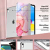 Picture of MoKo for iPad 10th Generation Case 2022, Slim Stand Hard PC Translucent Back Shell Smart Cover Case for iPad 10th Gen 10.9 inch 2022, Support Touch ID, Auto Wake/Sleep,Light Pink Gold Marble