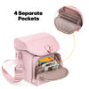 Picture of Prokva Camera Sling Bag Compatible with Polaroid Now 2nd Generation I-Type, Now+ 2nd Gen I-Type, Now, Now+, OneStep Instant Camera, Camera Crossbody Bag with Adjustable Strap, Pink(Empty Bag)