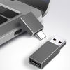 Picture of Henrety USB C to USB Adapter and USB to USB C Adapter USB C Male to USB3.0 Female OTG Adapter Compatible with MacBook Air 2020/MacBook 12 inch/iPad Pro 2020 and More, Dark Green(Pack of 2)
