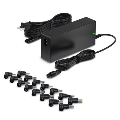 Picture of 90W Universal AC Adapter Laptop Charger Replacement for Dell HP Acer Asus Lenovo IBM Toshiba Samsung Sony Fujitsu Notebook Ultrabook Chromebook Power Supply Cord