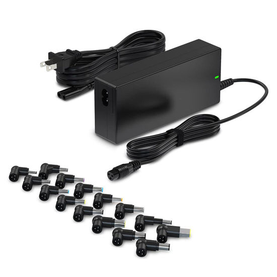 Picture of 90W Universal AC Adapter Laptop Charger Replacement for Dell HP Acer Asus Lenovo IBM Toshiba Samsung Sony Fujitsu Notebook Ultrabook Chromebook Power Supply Cord