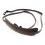 Picture of 4V Design Lusso Tuscany Leather Medium Handmade Leather Camera Strap w/Universal Fit Kit, Black/Cyan (2MP01BVV0930)