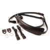 Picture of 4V Design Lusso Tuscany Leather Medium Handmade Leather Camera Strap w/Universal Fit Kit, Black/Cyan (2MP01BVV0930)
