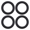 Picture of ECSiNG 4PCS 6.5 Inch Speaker Foam Edge Surround Replacement Part Speaker Surrounds Repair Kit Inner Diameter 106mm Outer Diameter 152.7mm for Speaker Repair DIY Black