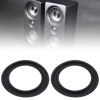 Picture of ECSiNG 4PCS 6.5 Inch Speaker Foam Edge Surround Replacement Part Speaker Surrounds Repair Kit Inner Diameter 106mm Outer Diameter 152.7mm for Speaker Repair DIY Black