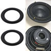 Picture of ECSiNG 4PCS 6.5 Inch Speaker Foam Edge Surround Replacement Part Speaker Surrounds Repair Kit Inner Diameter 106mm Outer Diameter 152.7mm for Speaker Repair DIY Black