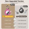 Picture of Upgrade Waterproof Airtag Holder Air Tag Case with Keychain, Hard PC+TPU Shockproof and Scratch-Resistant Airtags Case for Apple Air Tags, Airtag Accessories for GPS Item Finder Tracker, Rose Red
