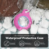 Picture of Upgrade Waterproof Airtag Holder Air Tag Case with Keychain, Hard PC+TPU Shockproof and Scratch-Resistant Airtags Case for Apple Air Tags, Airtag Accessories for GPS Item Finder Tracker, Rose Red