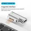 Picture of kocomio Magnetic 90 Degree USB C to Magnetic 2 T-Tip Adapter, Type-C to Safe 2 T-Head PD 100W Power Fast Charging Converter for 2013-2015 MacBook Pro Air with 100W/5A USB C Cable (1.5M)