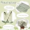 Picture of SPOKKI New Born Photoshoot Outfits,Newborn Boy Photoshoot Outfits,Newborn Photography Outfits Boy,Bib Pants,Hats and Glasses(Light Green)
