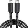 Picture of DteeDck USB 4 Cable 6ft for Thunderbolt 4, High Speed 40Gbps Data Transfer USB4 USB C Data Cables Support 8K@60Hz /4K@120Hz Display 240W Charging for Thunderbolt 4 Thunderbolt 3 USB-C Devices