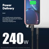 Picture of DteeDck USB 4 Cable 6ft for Thunderbolt 4, High Speed 40Gbps Data Transfer USB4 USB C Data Cables Support 8K@60Hz /4K@120Hz Display 240W Charging for Thunderbolt 4 Thunderbolt 3 USB-C Devices