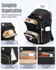 Picture of LIGHT FLIGHT Women's Laptop Backpack Fit 15.6" for Travel, Work, Business, College, Anti-Theft Large Capacity Stylish Bookbag with USB Port and Water-Resistant for Daily Use,Black
