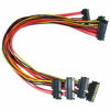Picture of Longdex 4PCS 50cm SATA 22 Pin Female to SATA(7+15) Pin Male Data Power Combo Extension Cable