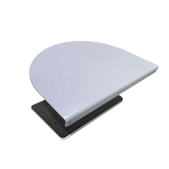 Picture of Steel Monitor Mount Reinforcement Plate，Monitor Arm Reinforcement Plate for Fragile Tabletop, Monitor Mount Reinforcement Plate Fits Most Monitor Stand C Clamp Installation (White)