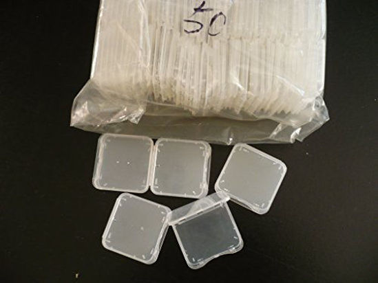 Picture of 50 Pack SD MMC / SDHC PRO DUO Memory Card Plastic Storage Jewel Case (memory card not included) (1 3/8" x 1 3/8" x 1/4")