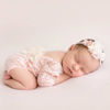 Picture of Newborn Lace Romper, 2 PCS Baby Girl Photography Props, Newborn Girl Photography Outfits with Flower Headband for Infants (Pink)