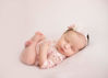 Picture of Newborn Lace Romper, 2 PCS Baby Girl Photography Props, Newborn Girl Photography Outfits with Flower Headband for Infants (Pink)
