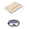 Picture of MOSISO 13-14 inch Laptop Case, 13.3 inch Puffy Laptop Sleeve Compatible with MacBook Air 13 13.6 M3 M2 M1/Pro 13/Pro 14, HP, Dell, ASUS, Lenovo, Polyester Horizontal Bag with Small Case, Apricot