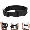 Picture of HuaerHui Multi-function Outdoor Photography Waist Strap Belt with 8 D-rings 8 Trouser Loops for Hanging Tripod/Flashlight/Water Bottle/Camera Lens/Filter Bag