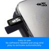 Picture of Mic-Lock Micro USB C - Microphone Audio and Data Security - Privacy Protector for Laptops, Smartphones, Tablets, and Computers (Red Mirror, Single Pack)