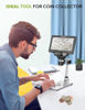 Picture of 7" LCD Digital Microscope ANNLOV 1200X Maginfication 1080P Coin Microscope with Metal Stand,12MP Ultra-Precise Focusing Video Camera for Kids Adults,8 LED Fill Lights Windows/Mac Compatible